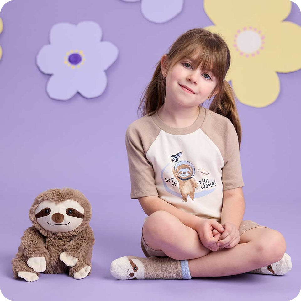 Sloth Shorties Pajamas - Gentle Warmth