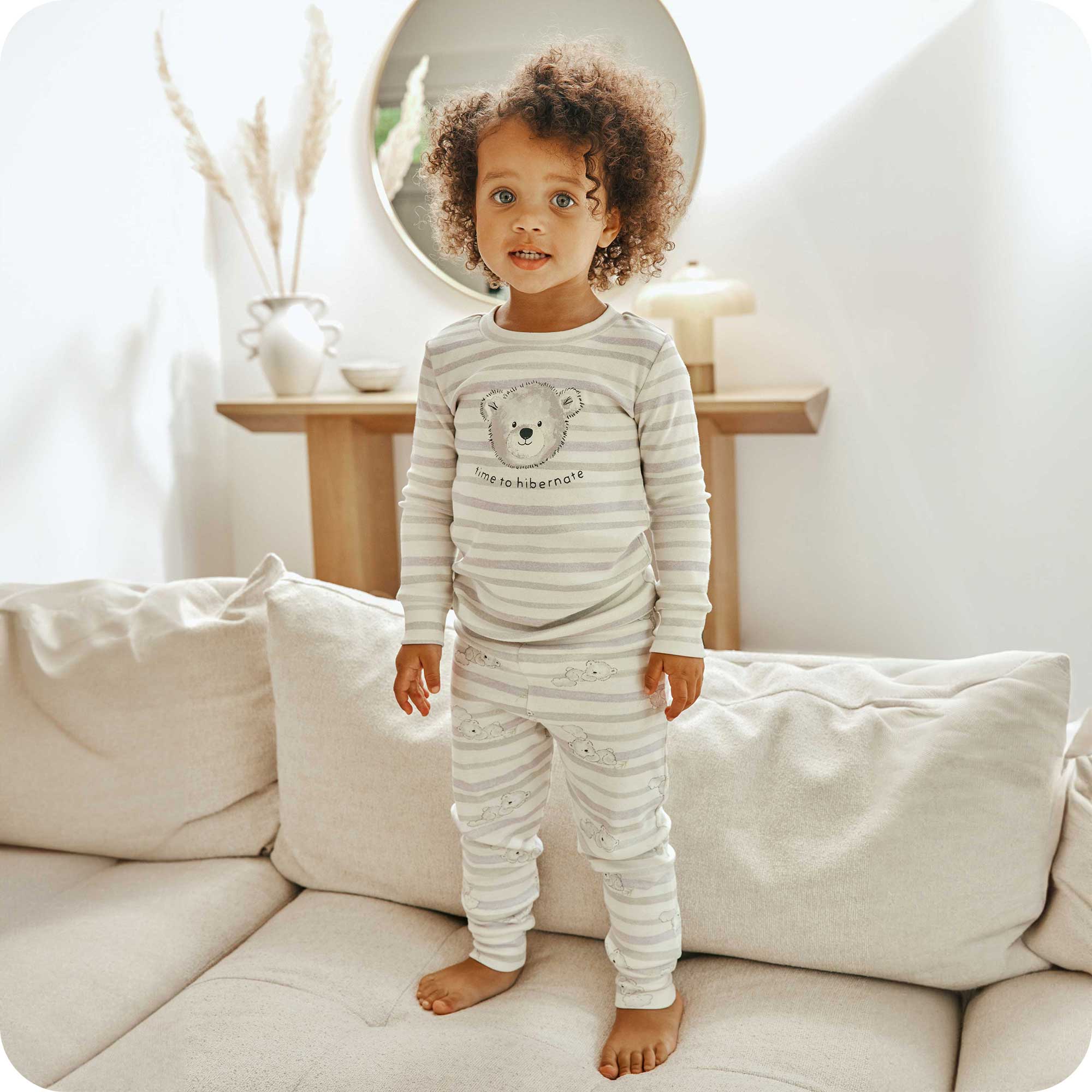 Marshmallow Bear Long Pajamas - Weekend Pair