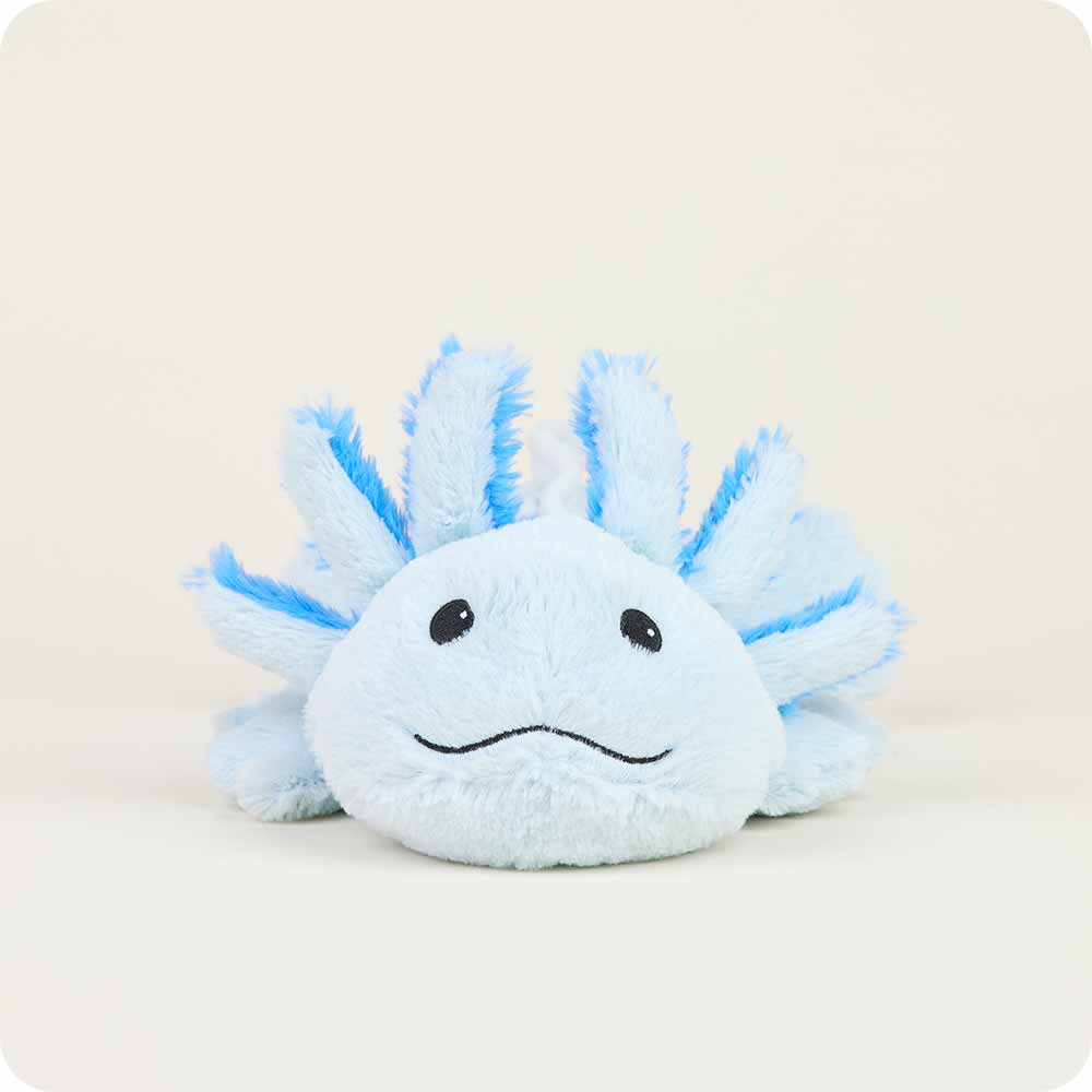 Blue Axolotl Warmies - Cozy Glow