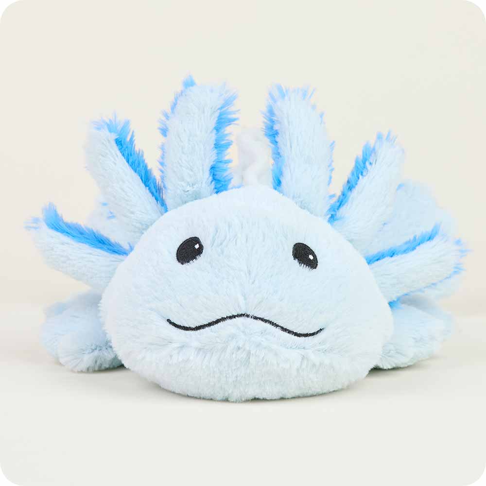 Blue Axolotl Warmies - Cozy Glow