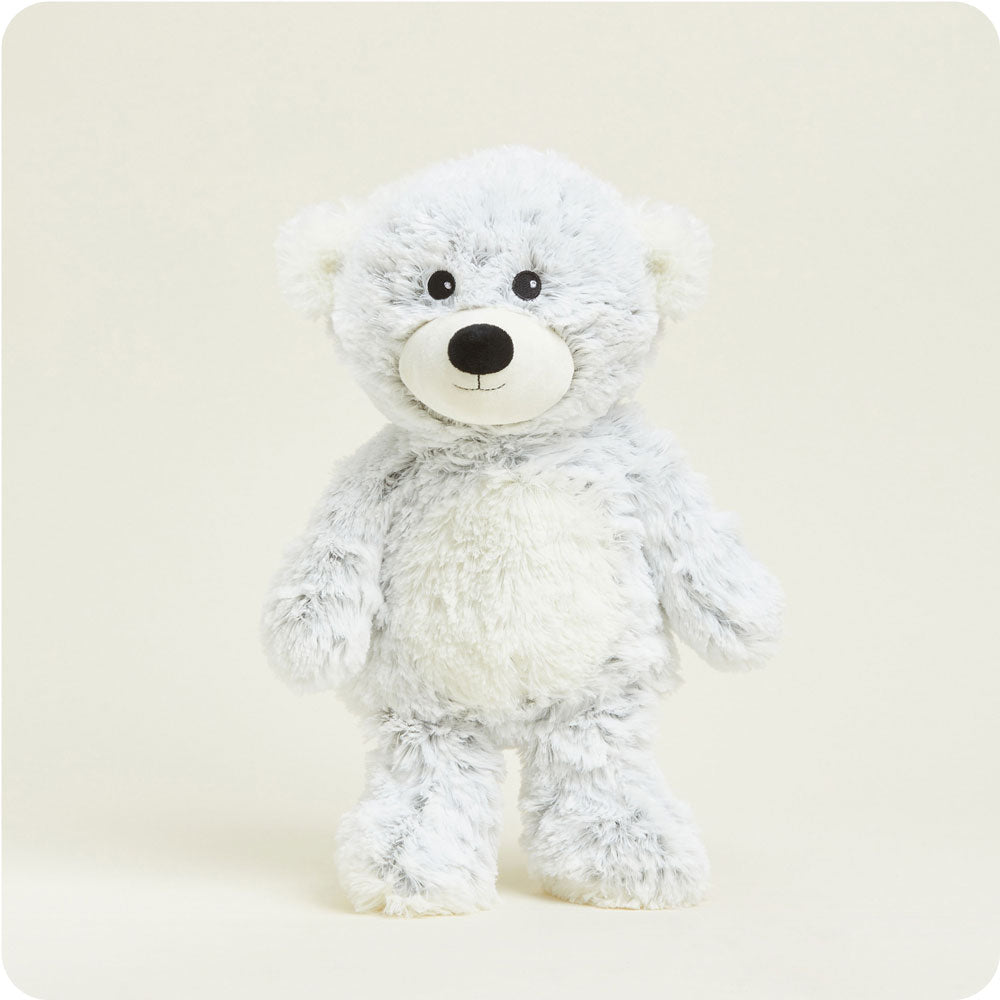Gray Marshmallow Bear Warmies - Gentle Mist