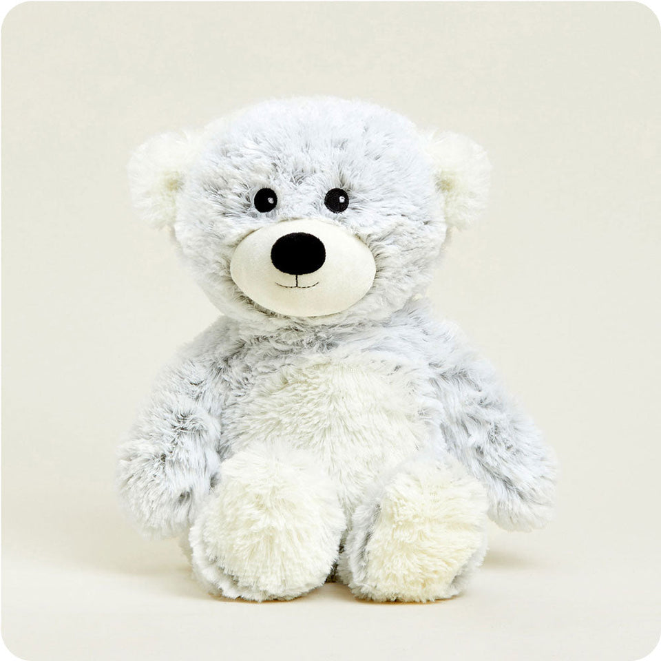 Gray Marshmallow Bear Warmies - Gentle Mist