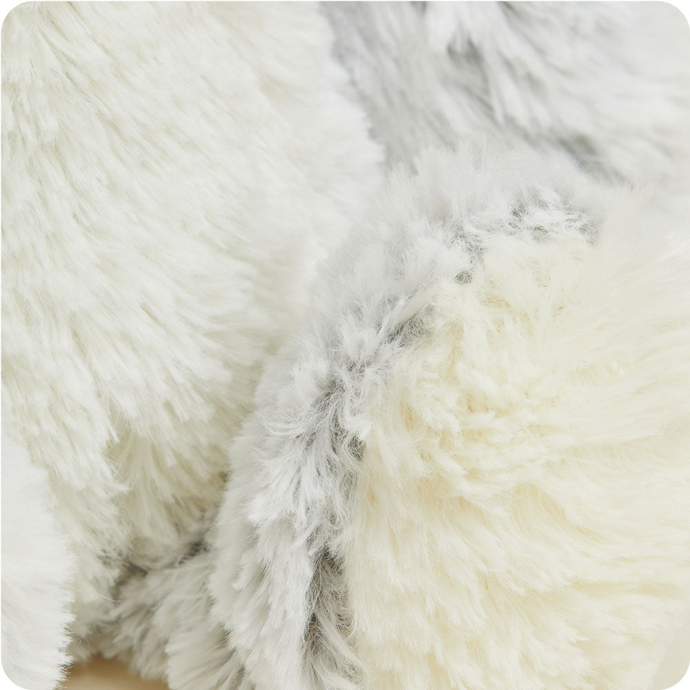 Gray Marshmallow Bear Warmies - Gentle Mist