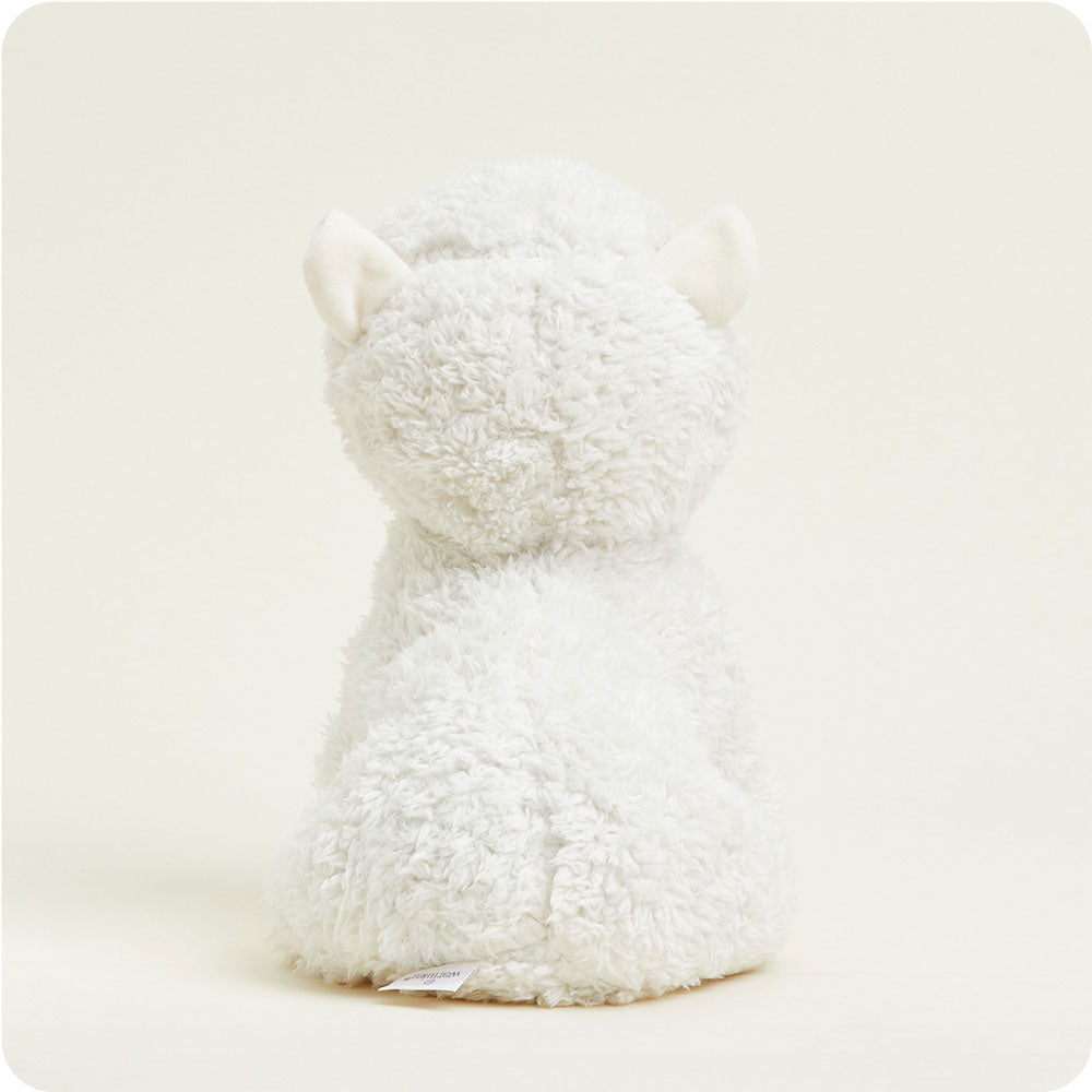 White Llama Warmies - Soft Glow