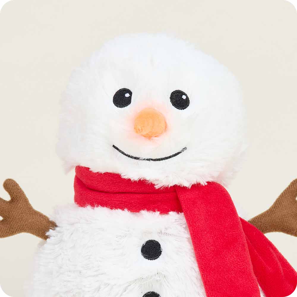 Red Scarf Snowman Warmies - Classic Notes