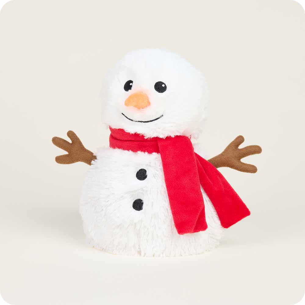 Red Scarf Snowman Warmies - Classic Notes