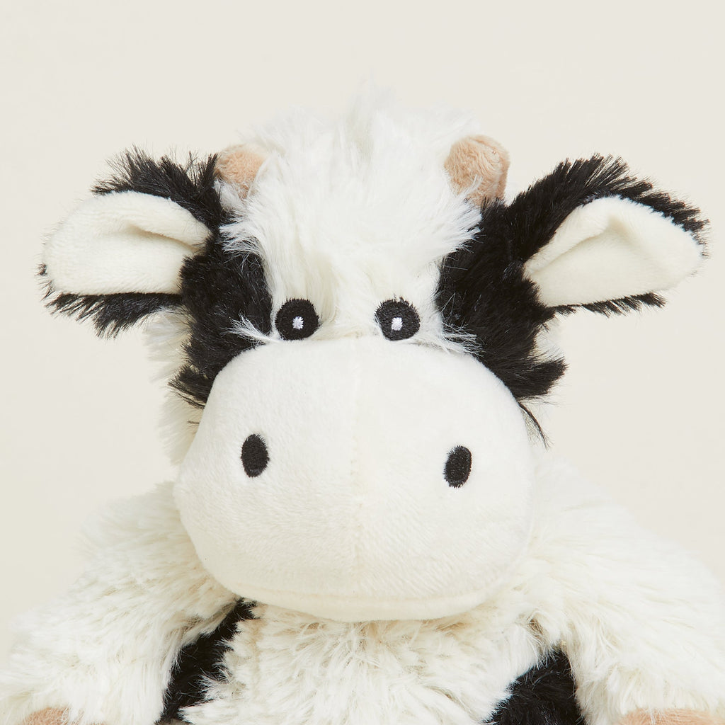 Black and White Cow Warmies Junior - Soft Glow