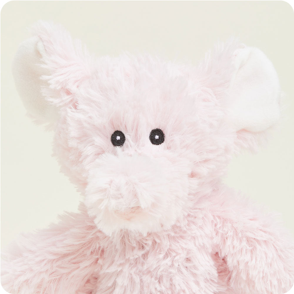 Pink Elephant Warmies Junior - Soft Glow