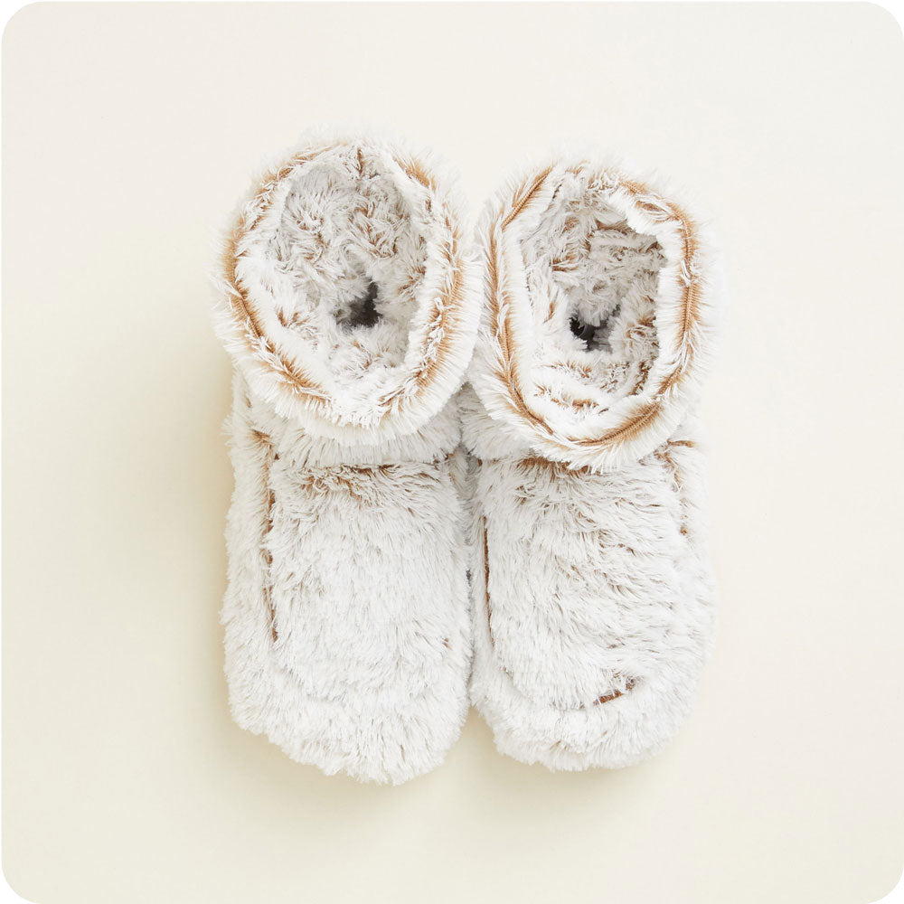 Marshmallow Brown Boots Warmies® - Fresh Notes