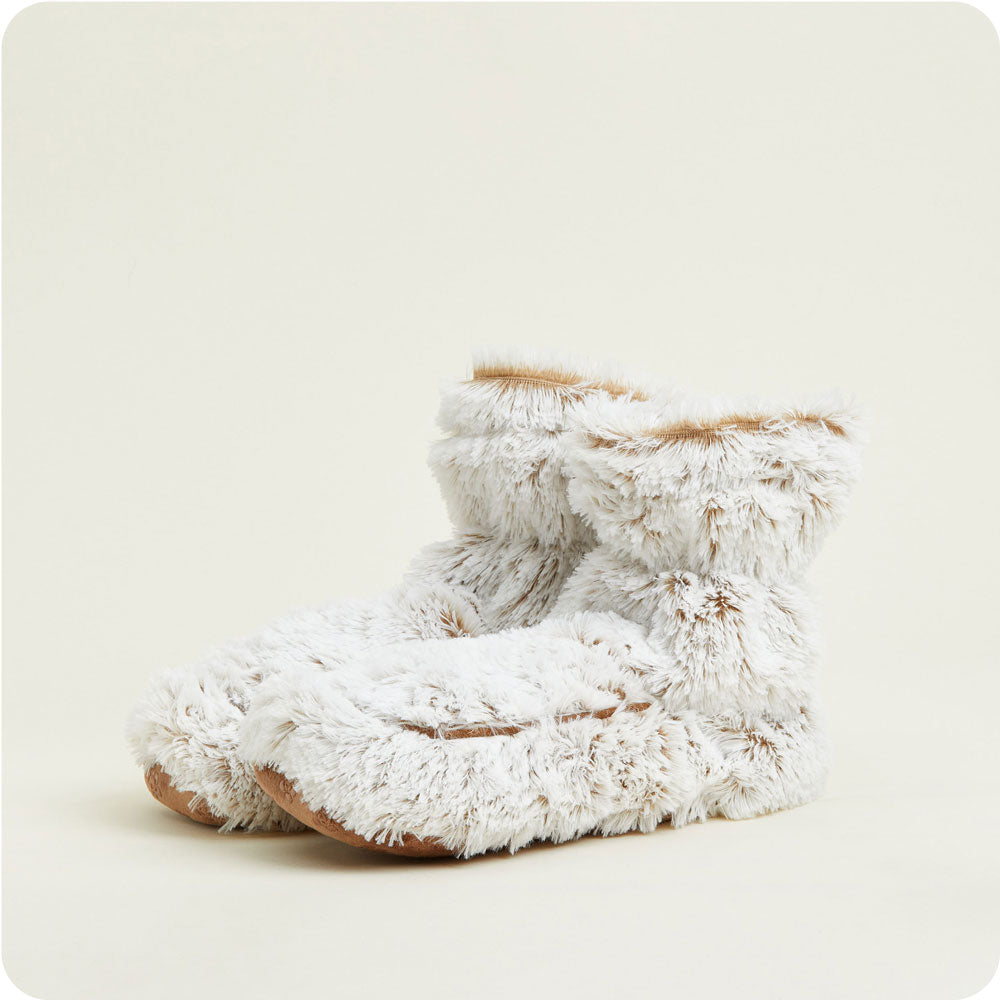 Marshmallow Brown Boots Warmies® - Fresh Notes