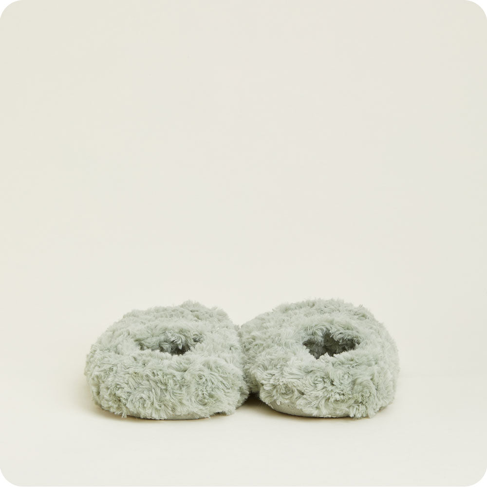 Curly Sage Green Slippers Warmies® - Daily Scent