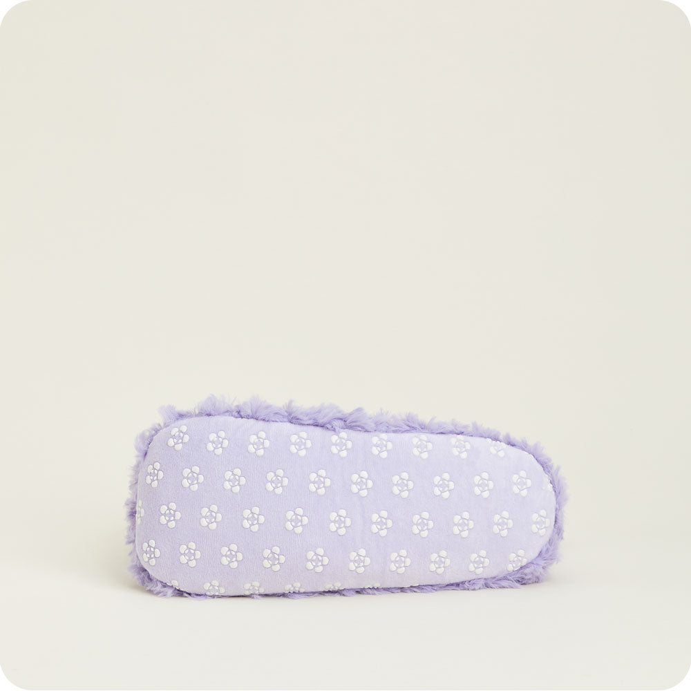 Curly Purple Slippers Warmies® - Classic Notes