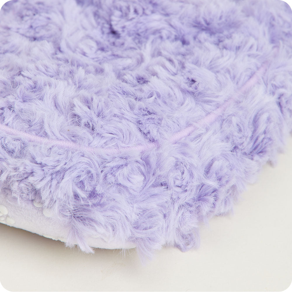 Curly Purple Slippers Warmies® - Classic Notes