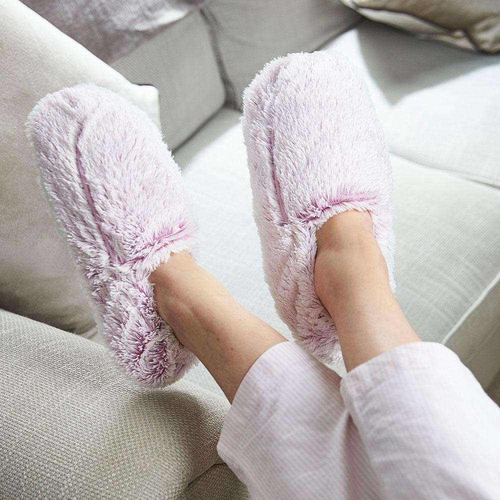 Marshmallow Lavender Slippers Warmies® - Home Glow
