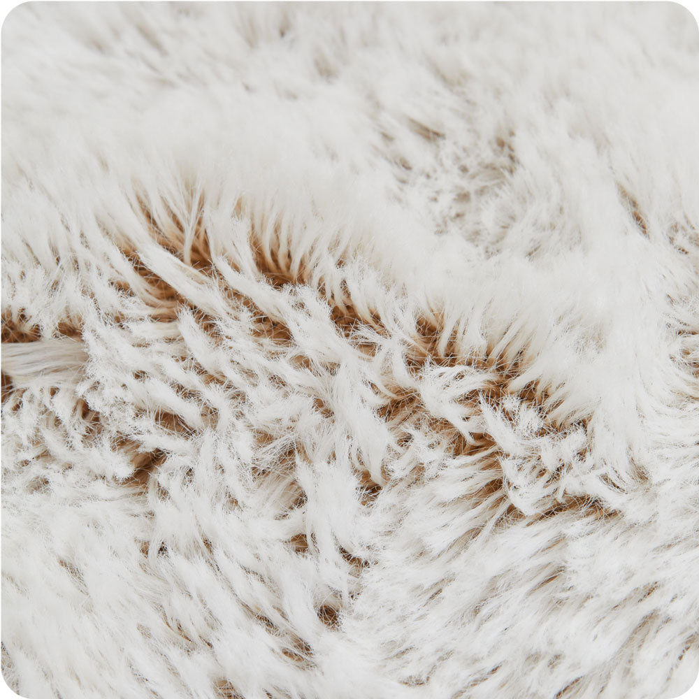 Marshmallow Brown Heart Heat Pad Warmies - Gentle Care