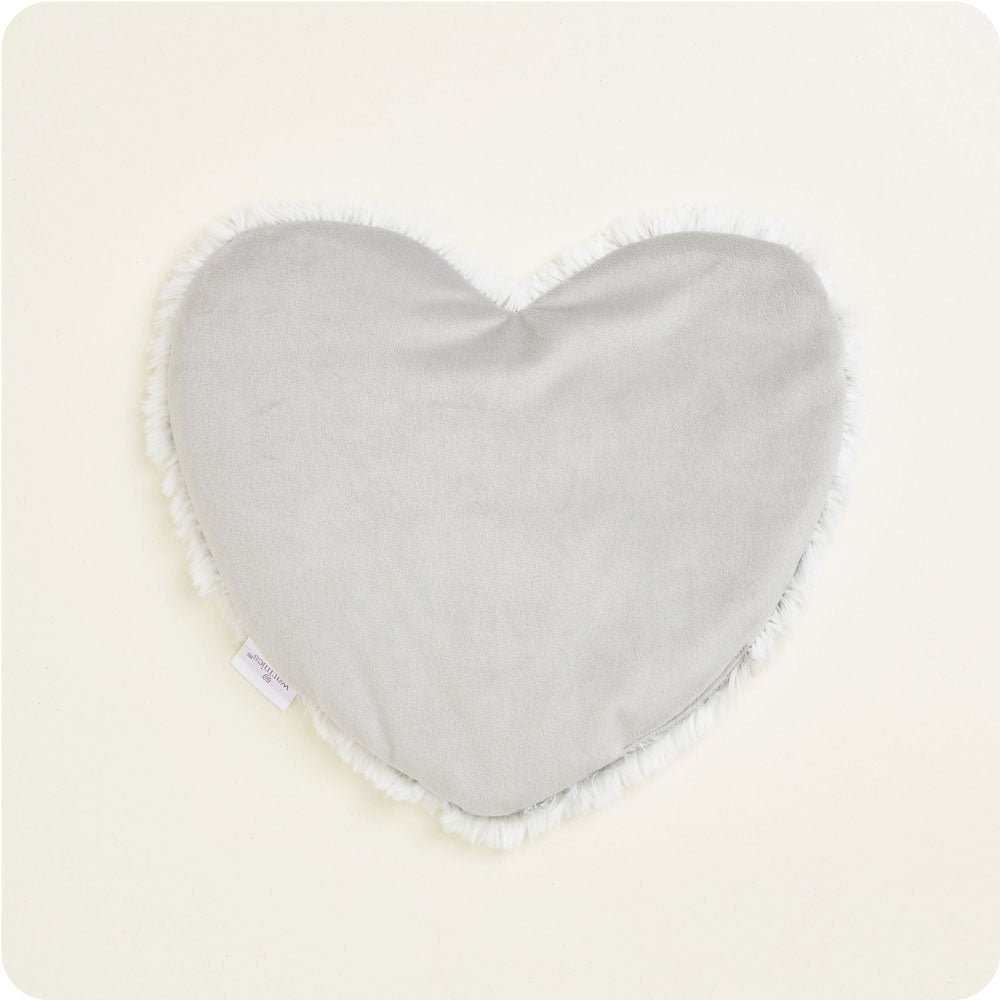 Marshmallow Gray Heart Heat Pad Warmies - Cycle Care