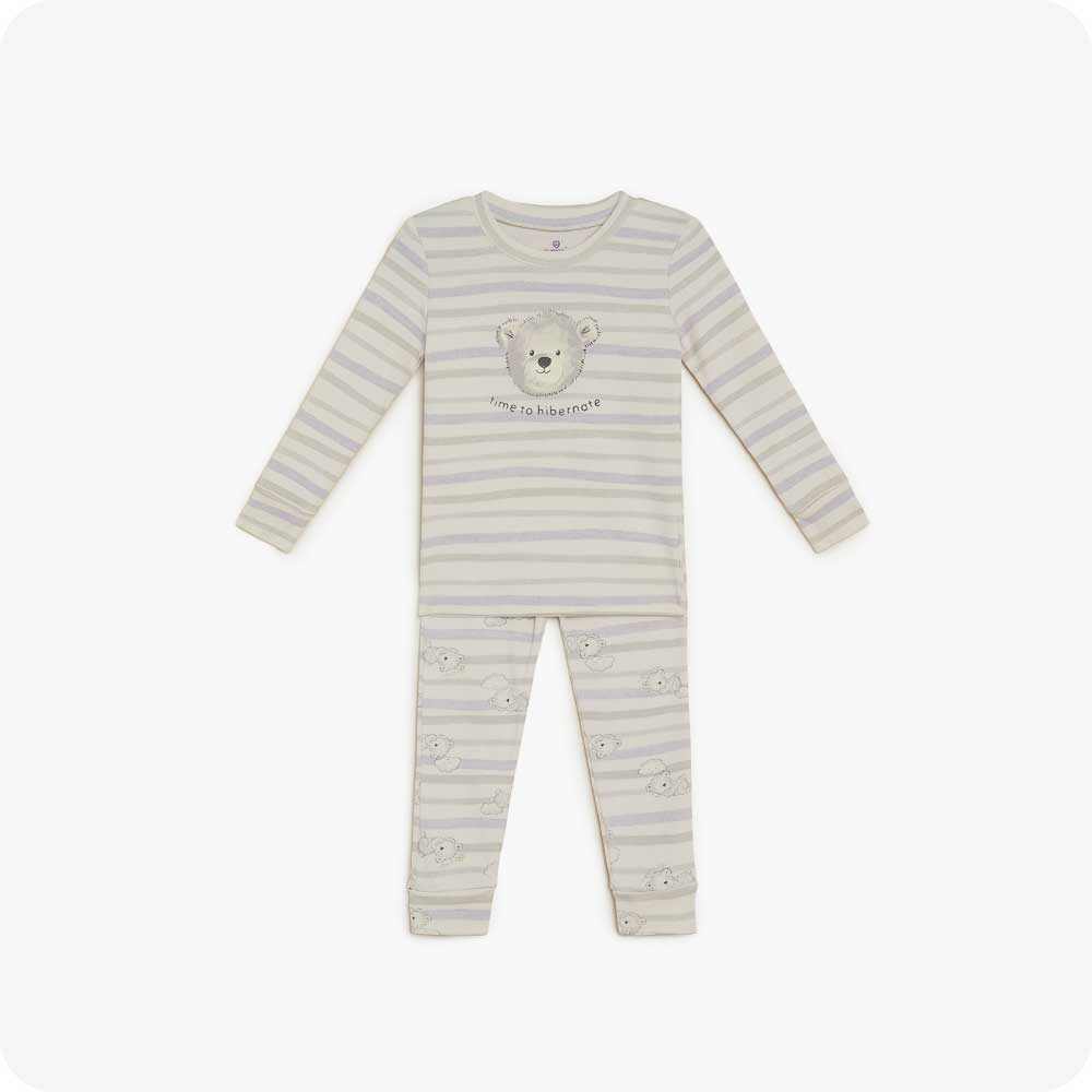 Marshmallow Bear Long Pajamas - Weekend Pair
