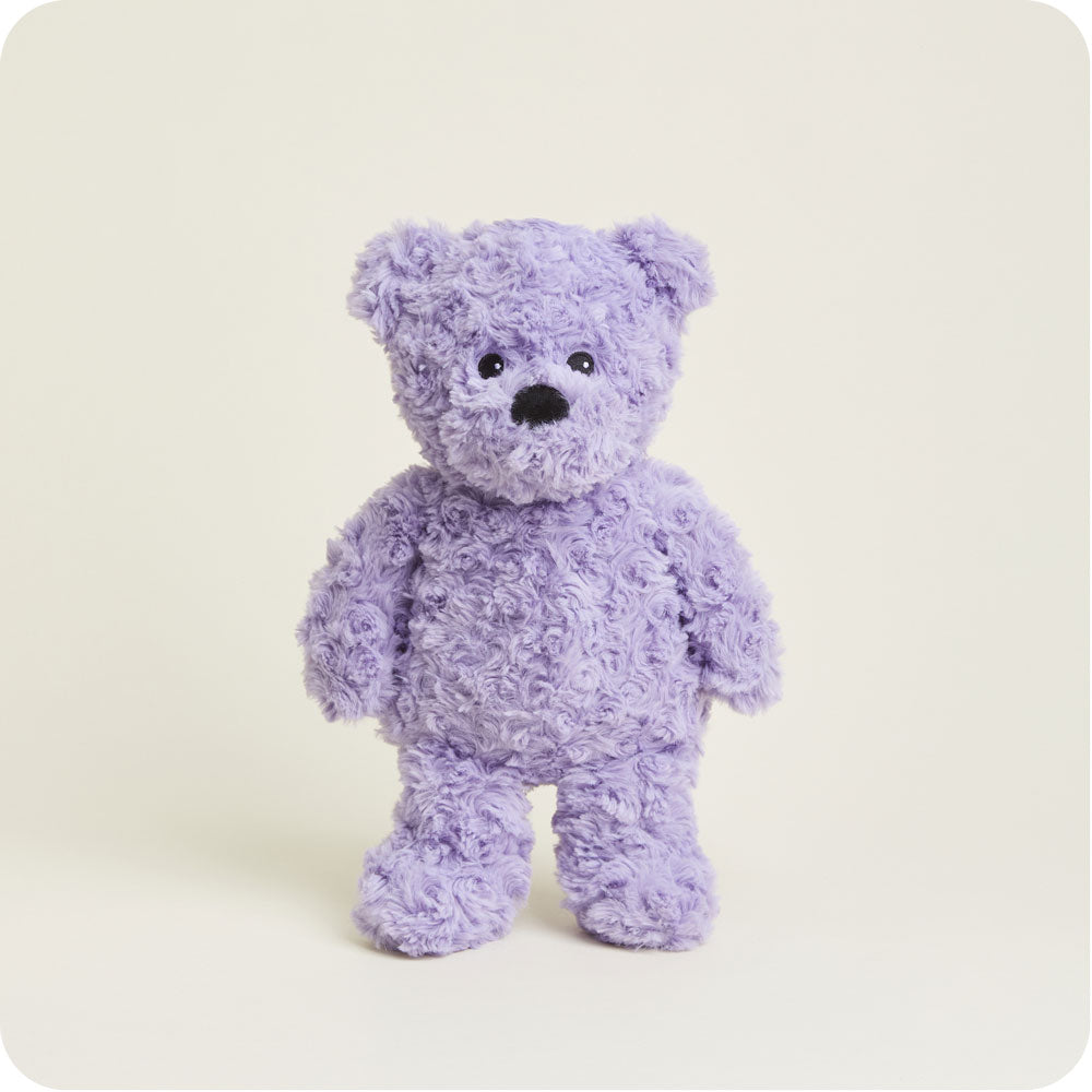 Purple Curly Bear Warmies - Warm Blend