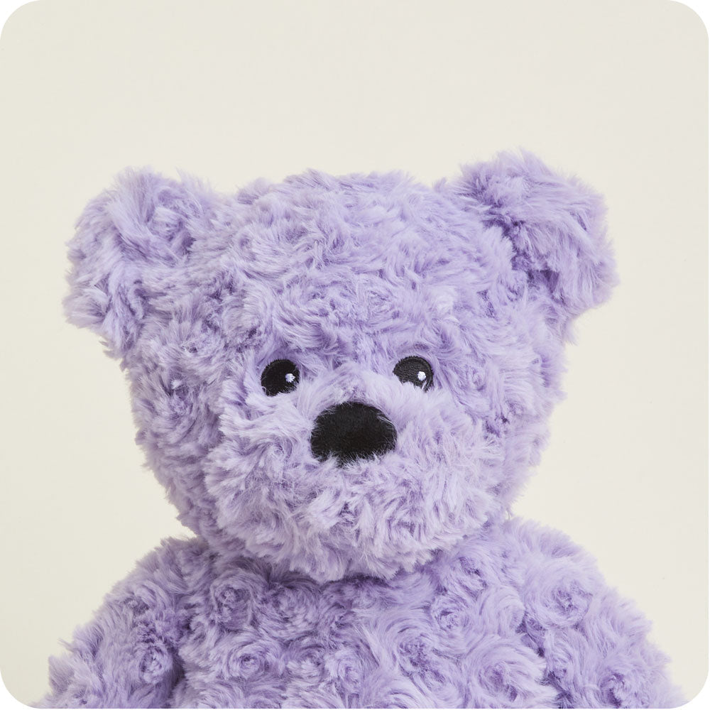 Purple Curly Bear Warmies - Warm Blend