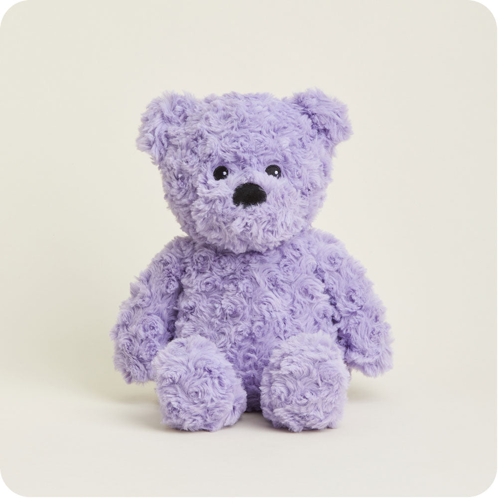 Purple Curly Bear Warmies - Warm Blend