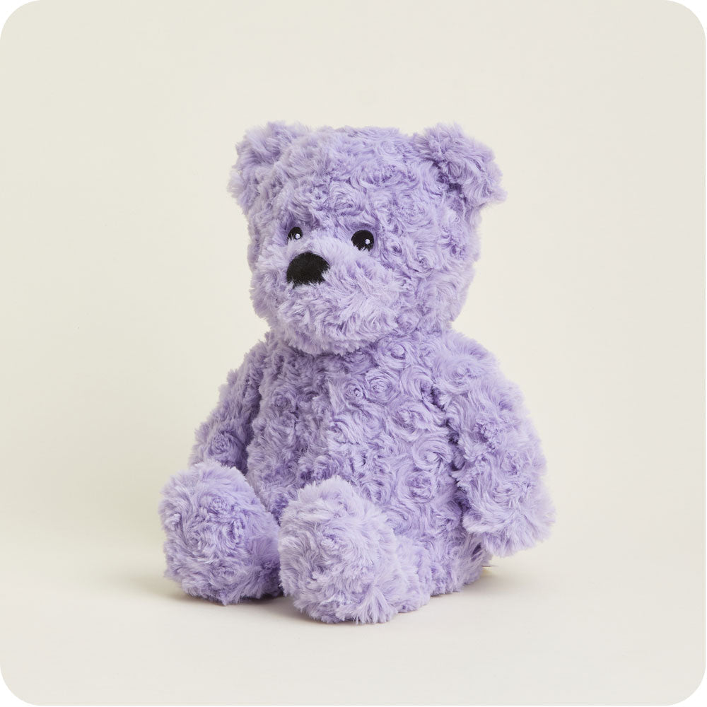 Purple Curly Bear Warmies - Warm Blend