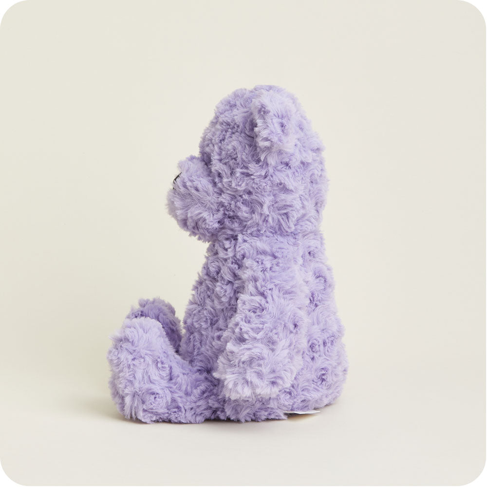 Purple Curly Bear Warmies - Warm Blend