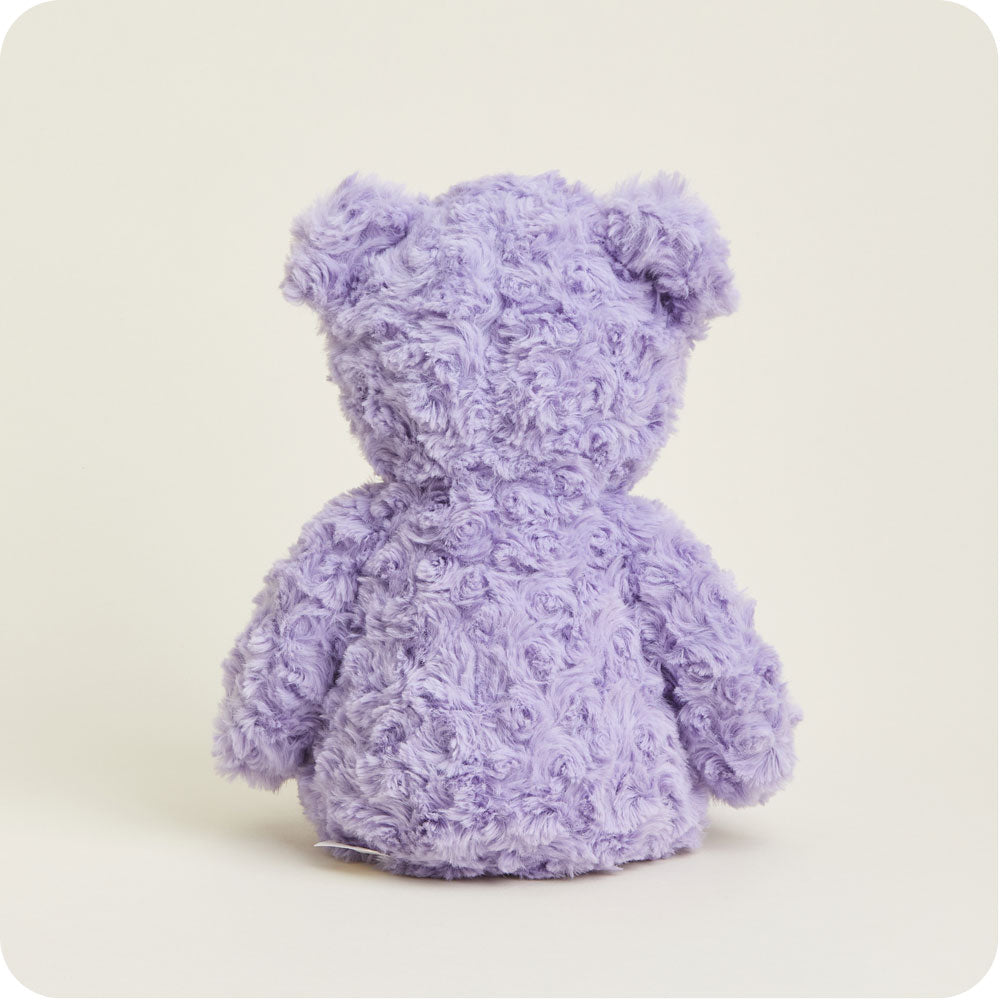 Purple Curly Bear Warmies - Warm Blend