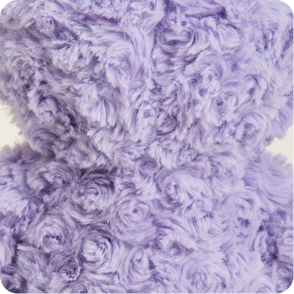 Purple Curly Bear Warmies - Warm Blend