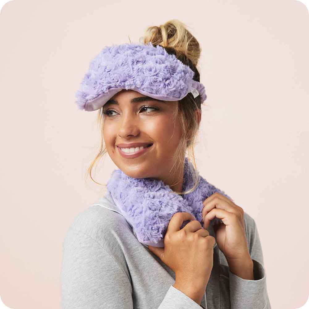 Curly Purple Neck Wrap Warmies - Daily Carry