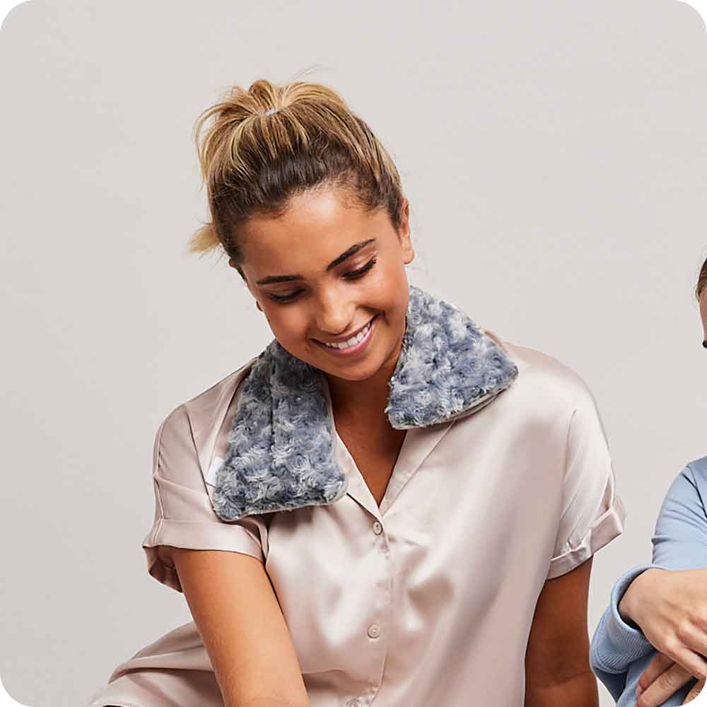 Curly Gray Neck Wrap Warmies - Home Hold