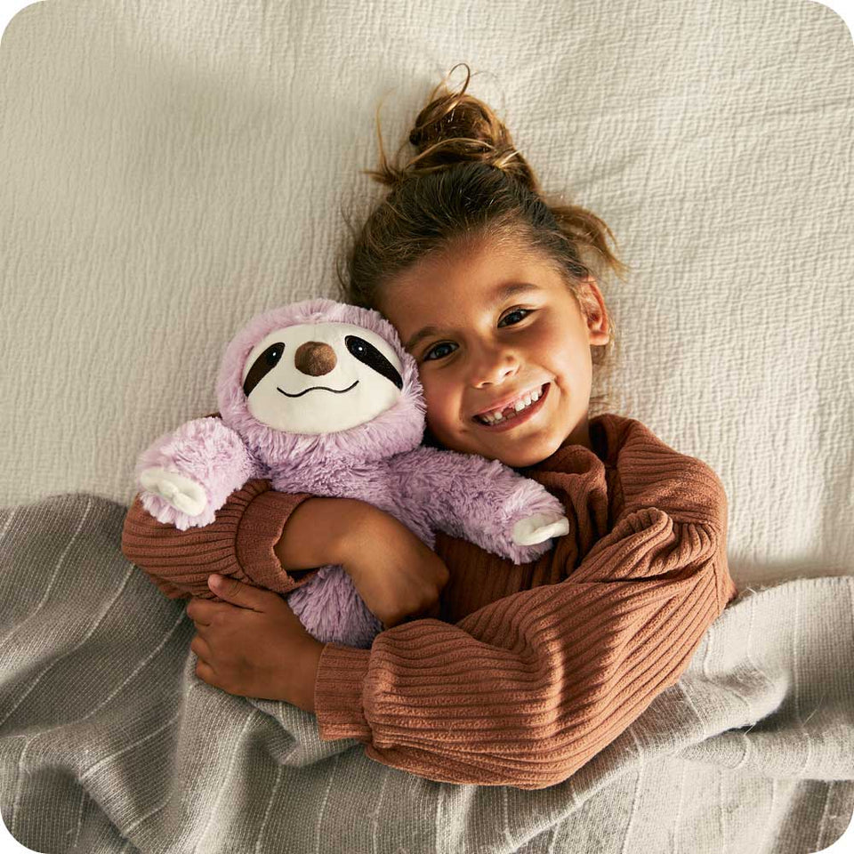 Purple Sloth Warmies - Classic Notes