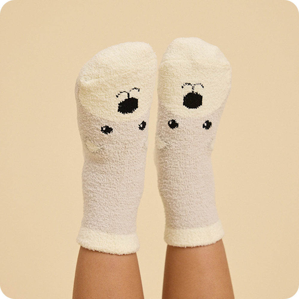 Marshmallow Bear Non-Slip Socks - Soft Warmth