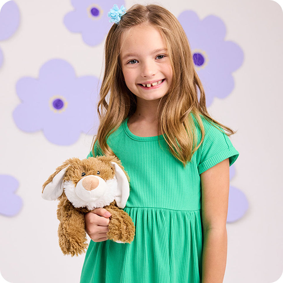 Brown Bunny Warmies - Home Glow