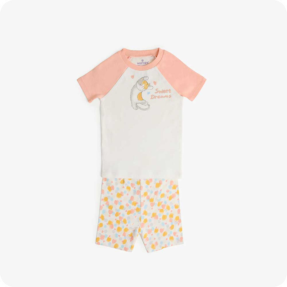 Calico Cat Shorties Pajamas - Snuggle Soft