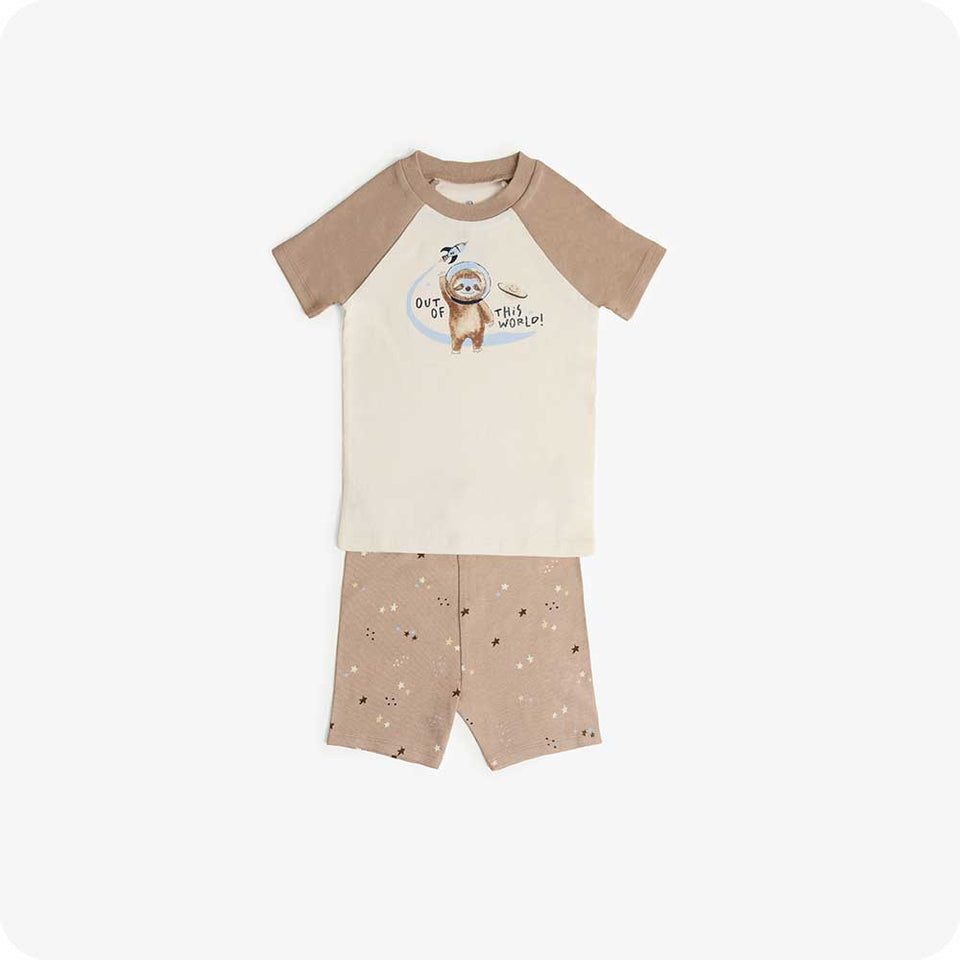 Sloth Shorties Pajamas - Gentle Warmth